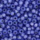 Miyuki rocailles Perlen 8/0 - Dyed violet blue silver lined alabaster 8-649